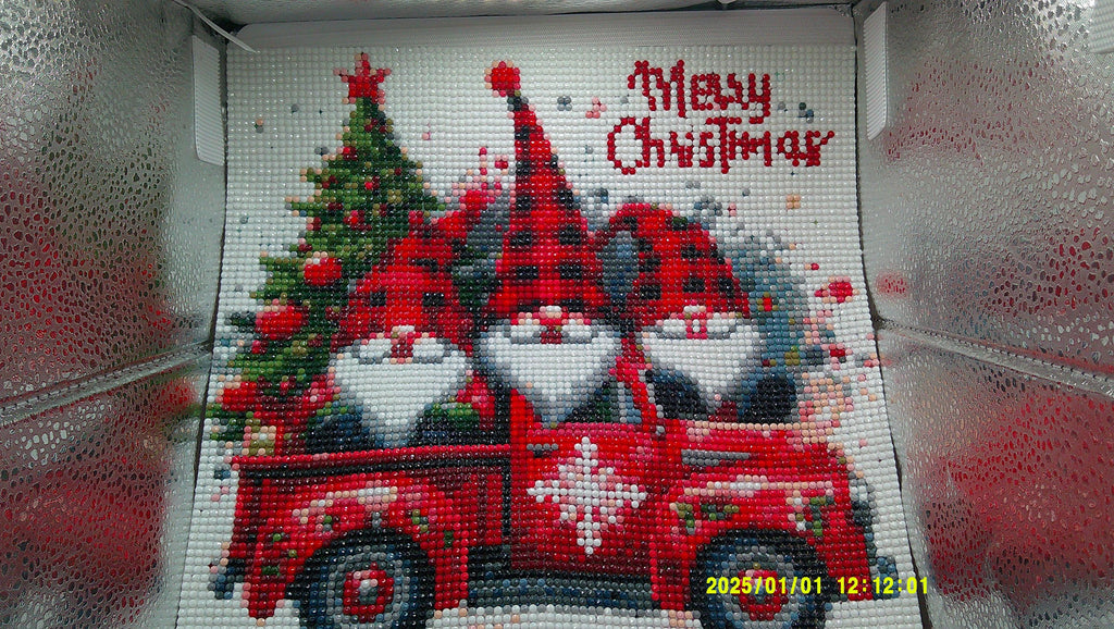 Merry Gnome Truck Diamond Art Painting
