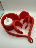 3D Printed Heart Tea Light Holder – Modern Craft Decor