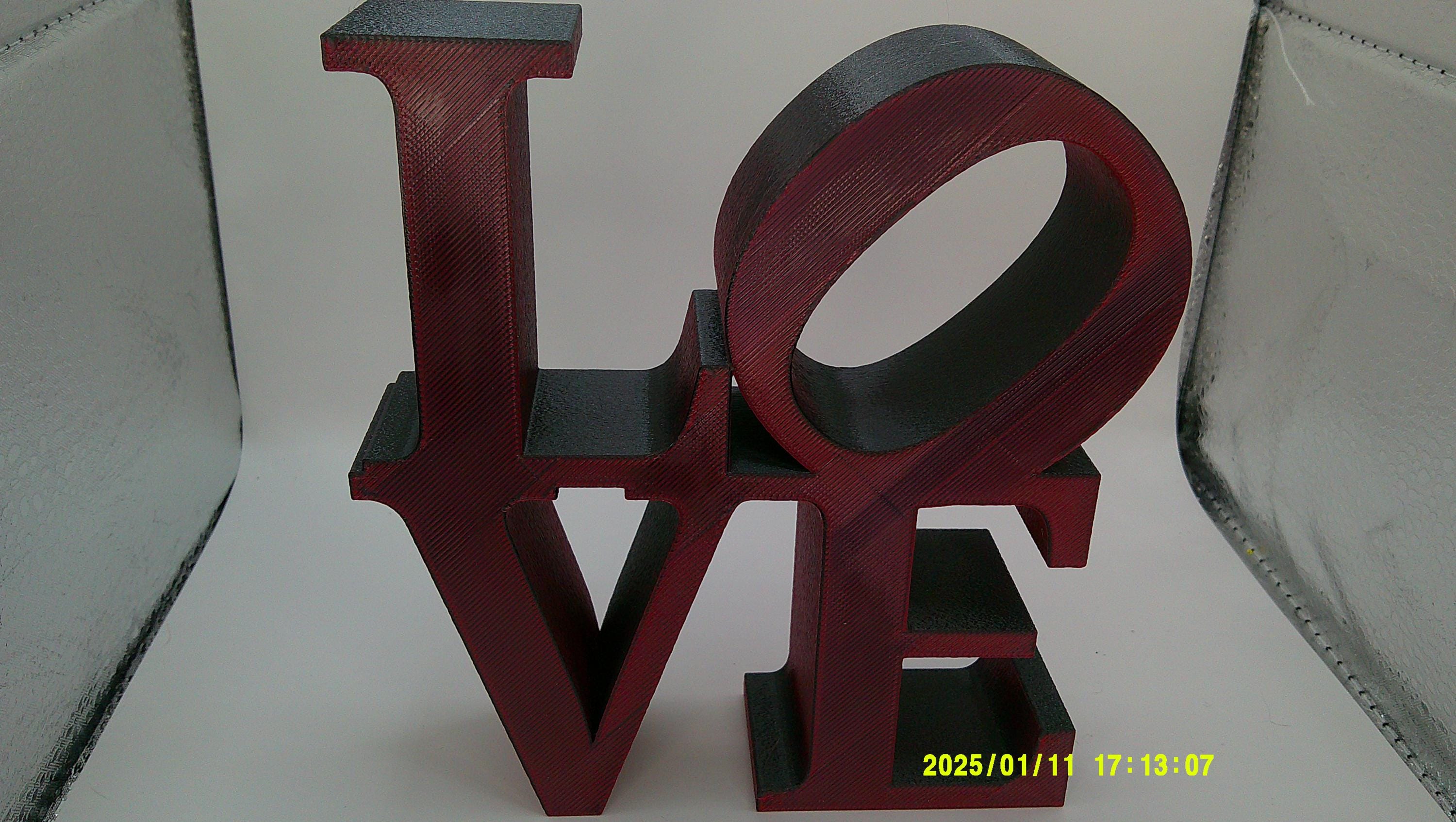 3D Printed LOVE Sign – Modern Decor