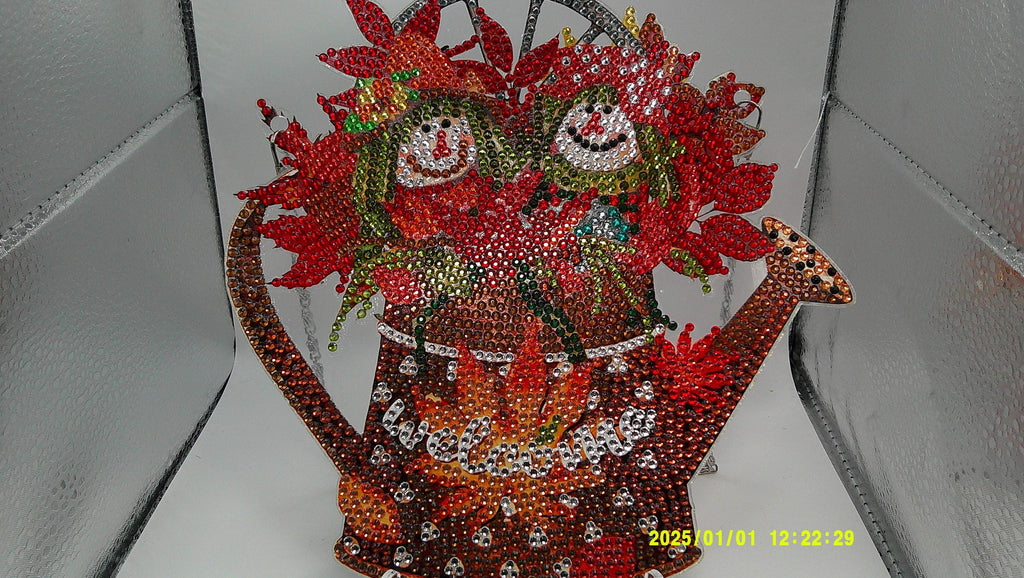 Cheerful Autumn Welcome Watering Can