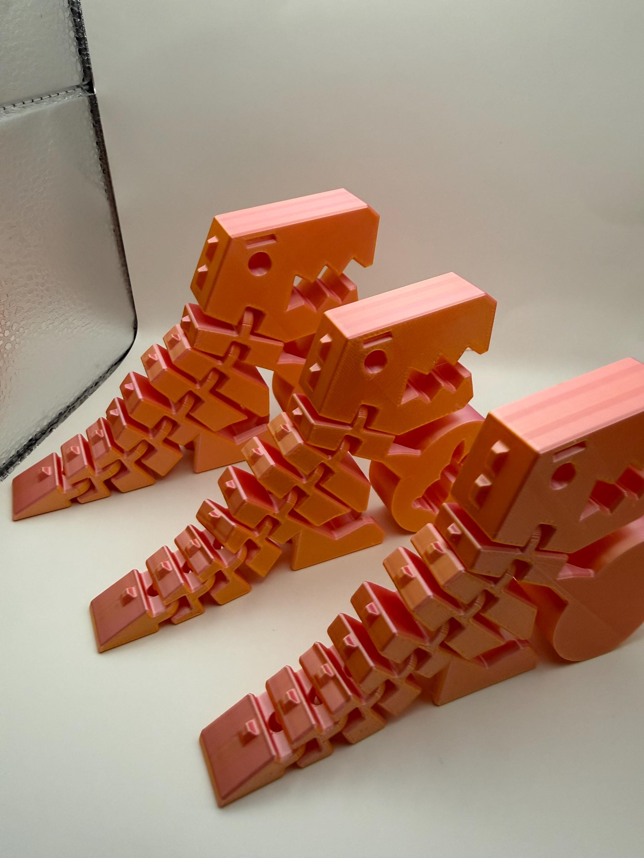 3D Printed Egg-Cited T-Rex Articulated Toy