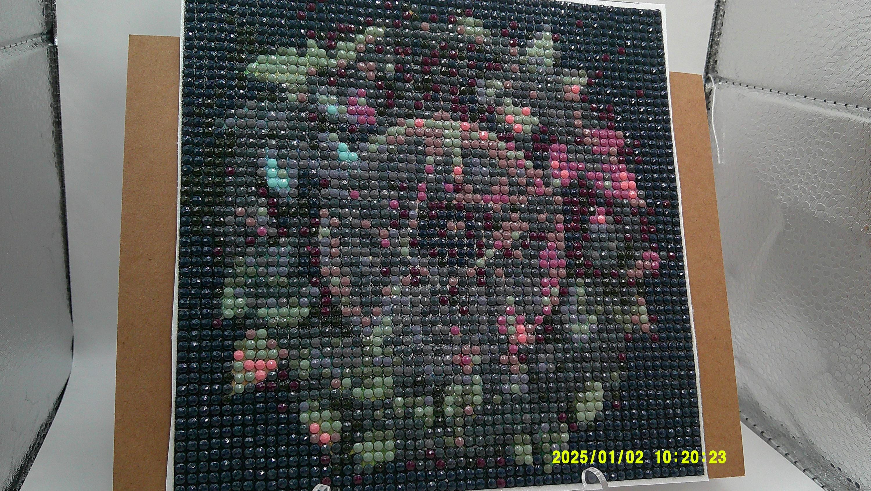 Radiant Rose Mosaic Diamond Art