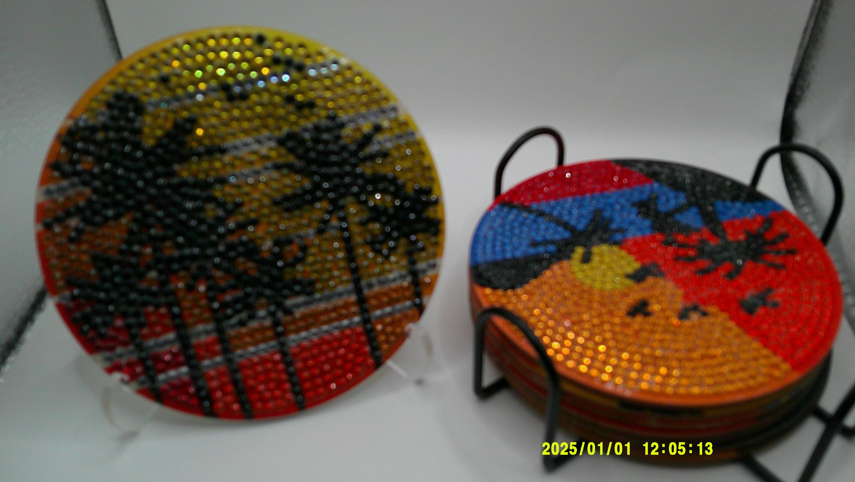 Island Sunset Diamond Art Coaster Collection
