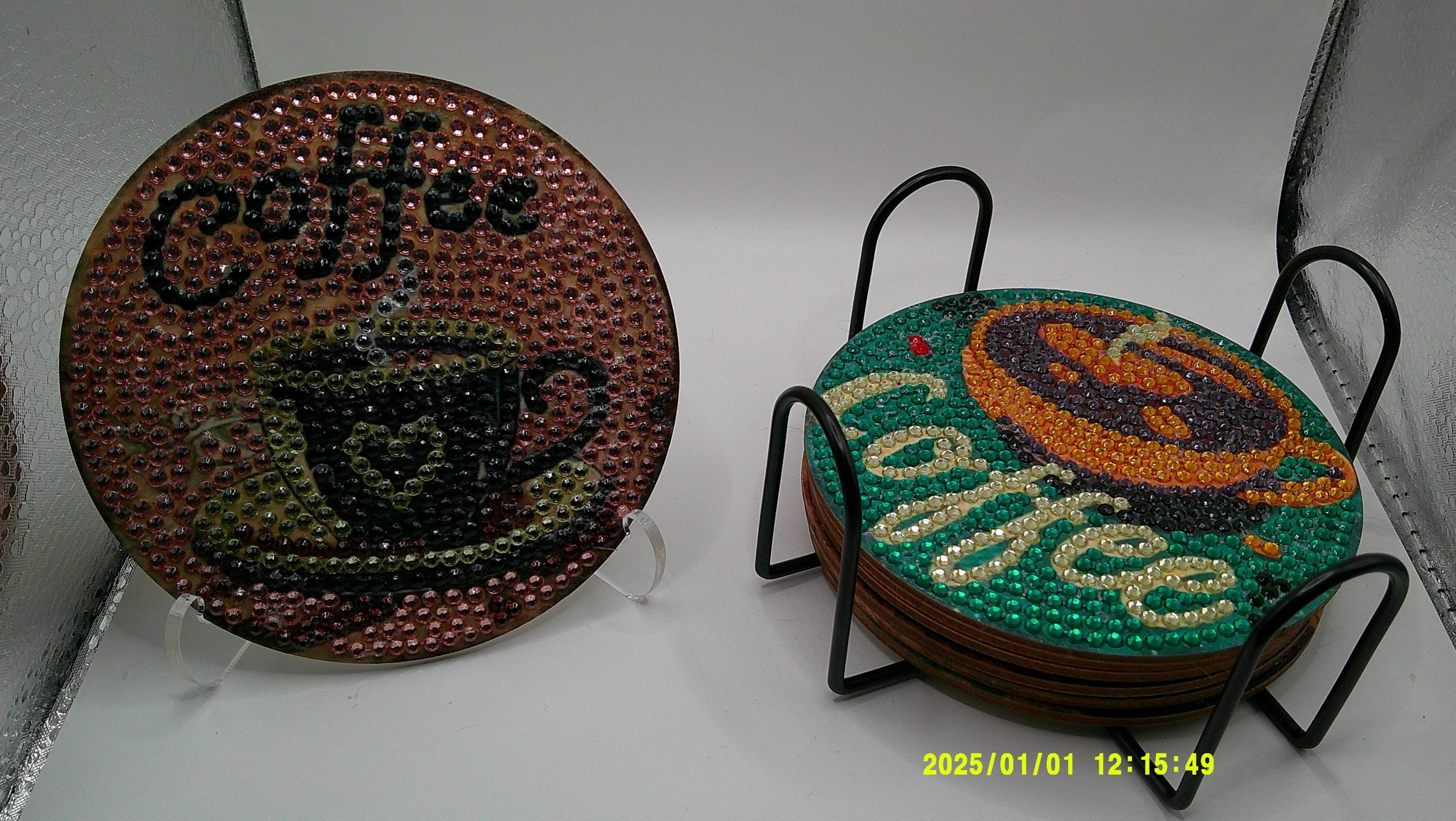 Warm & Cozy Coffee Cup Diamond Art Coasters