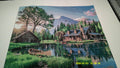 Lakeside Cabin Serenity Diamond Art Painting