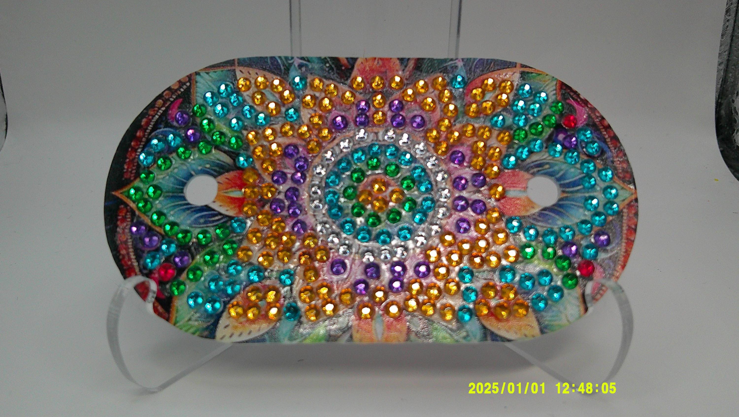 Radiant Jewel Mandala Diamond Art Hair Slide
