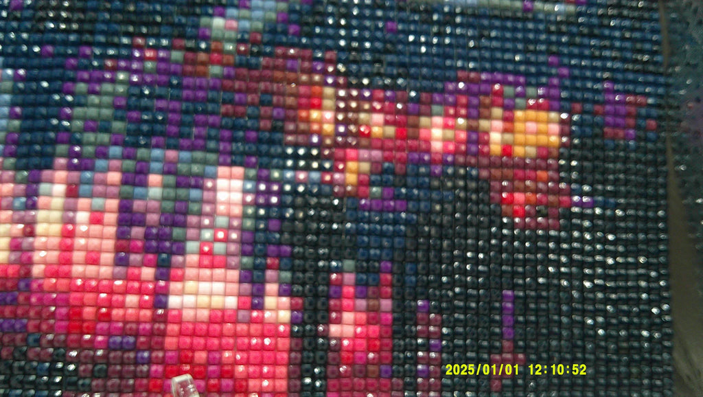 Crimson Cabin Reflections Diamond Art Painting