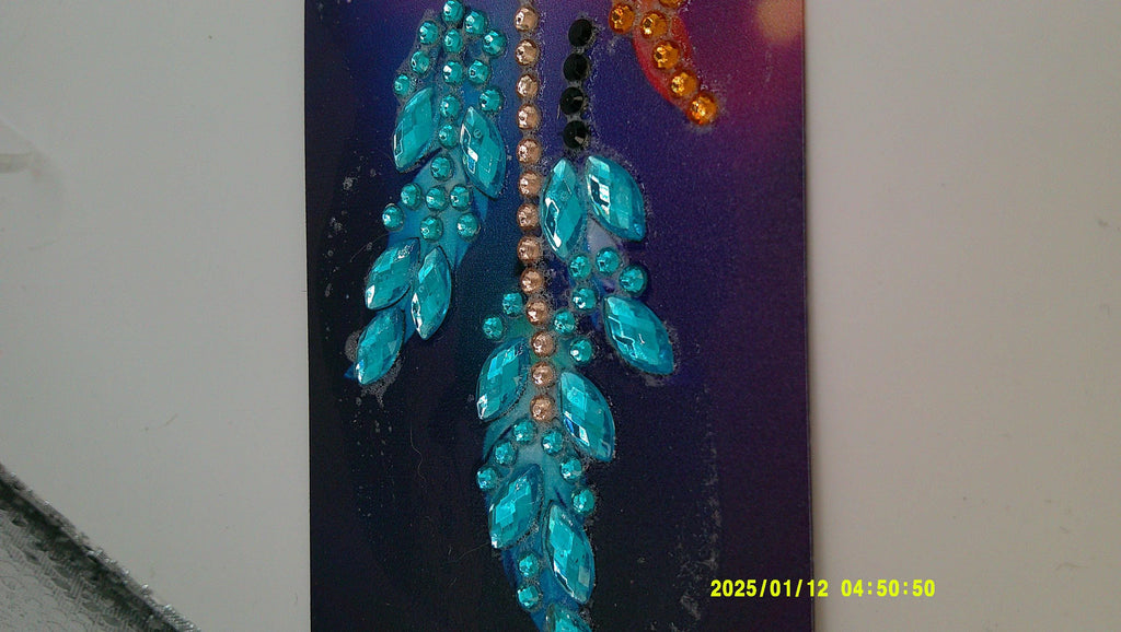 Dreamcatcher & Butterfly Bookmark | Colorful Diamond Art Page Marker