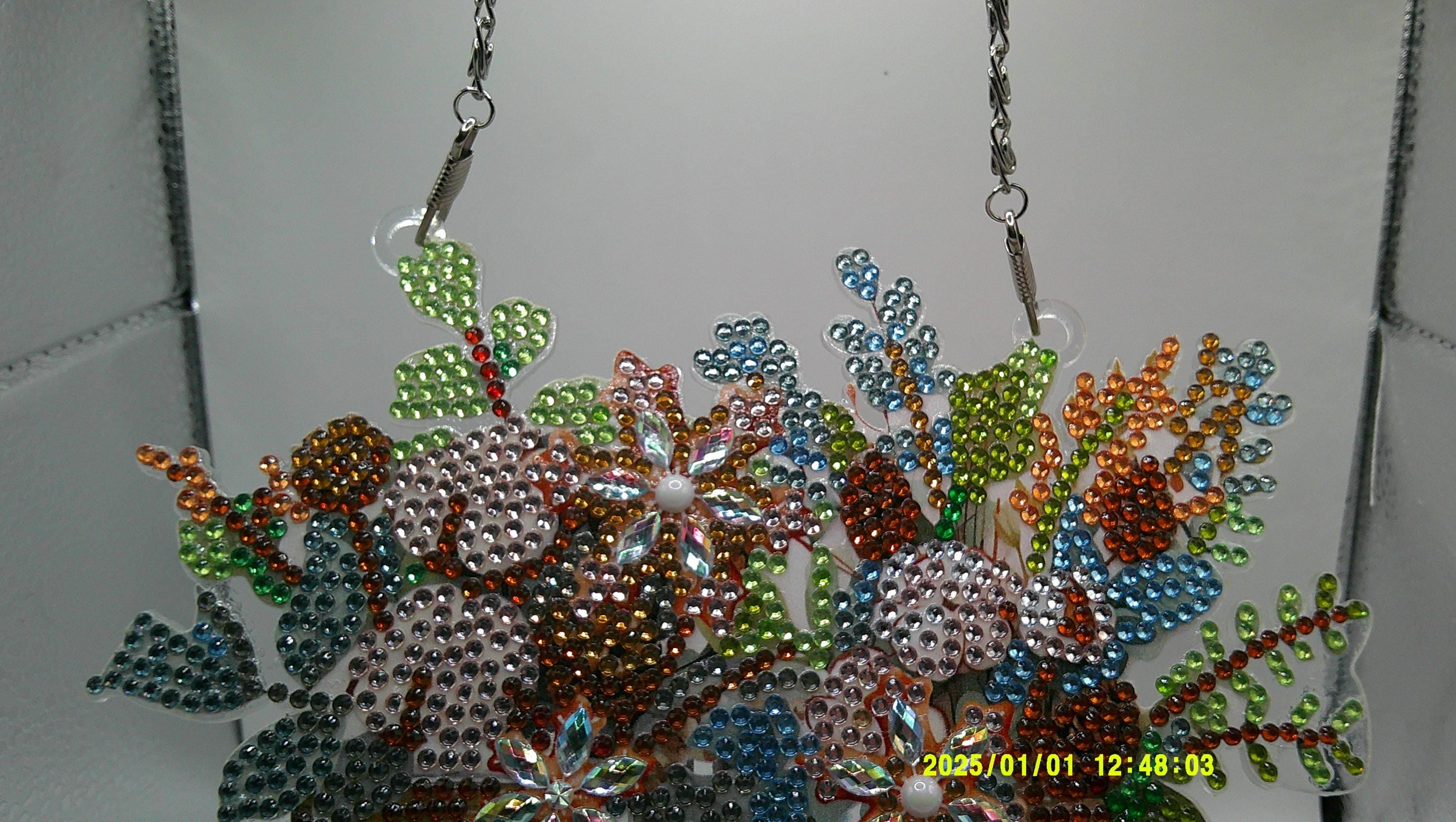 Hello Winter Wildflower Arrangement – Diamond Art Acrylic Decor