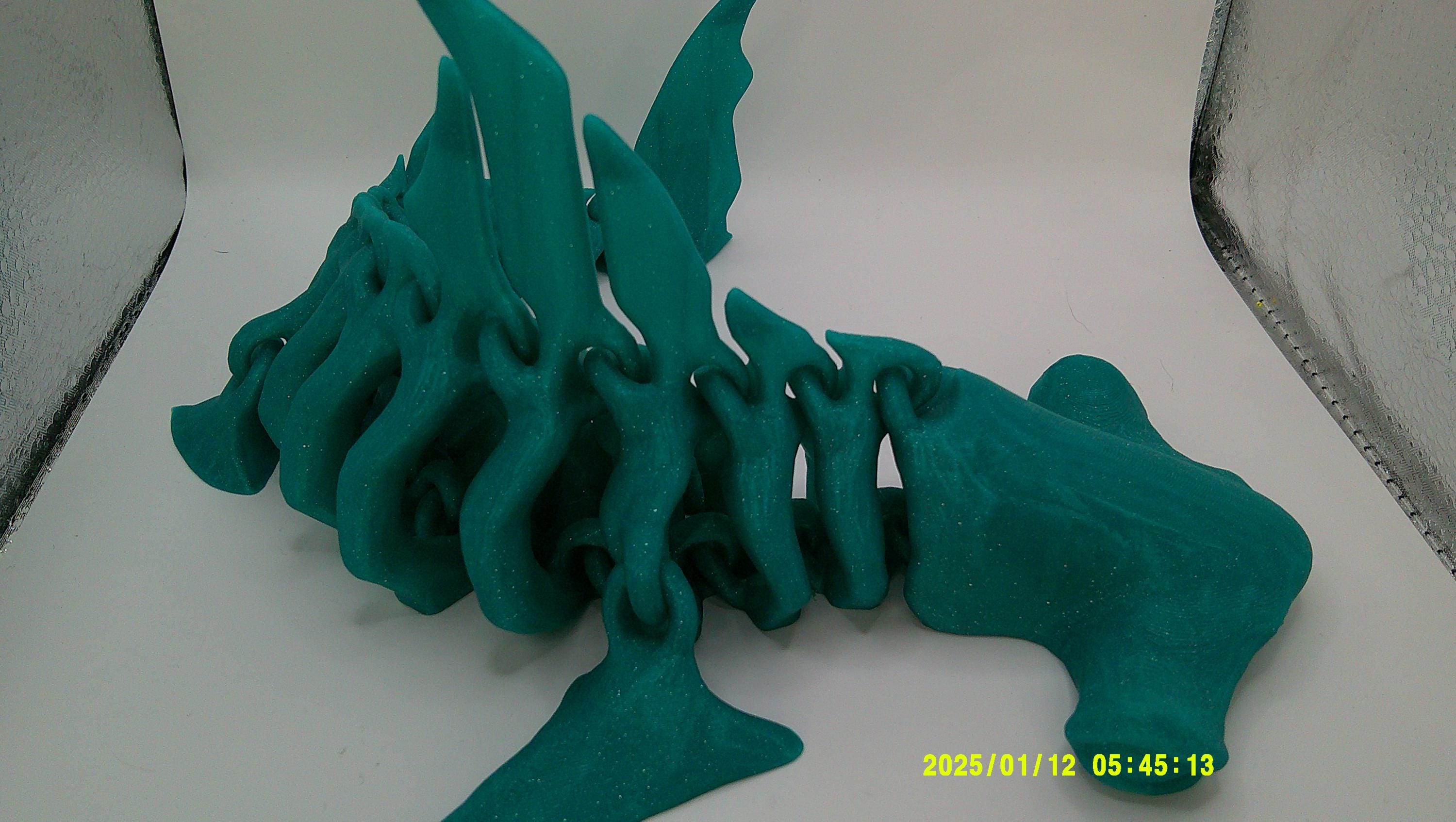 Articulated Hammerhead Shark Skeleton, 3D Printed Flexi Marine Animal Figure