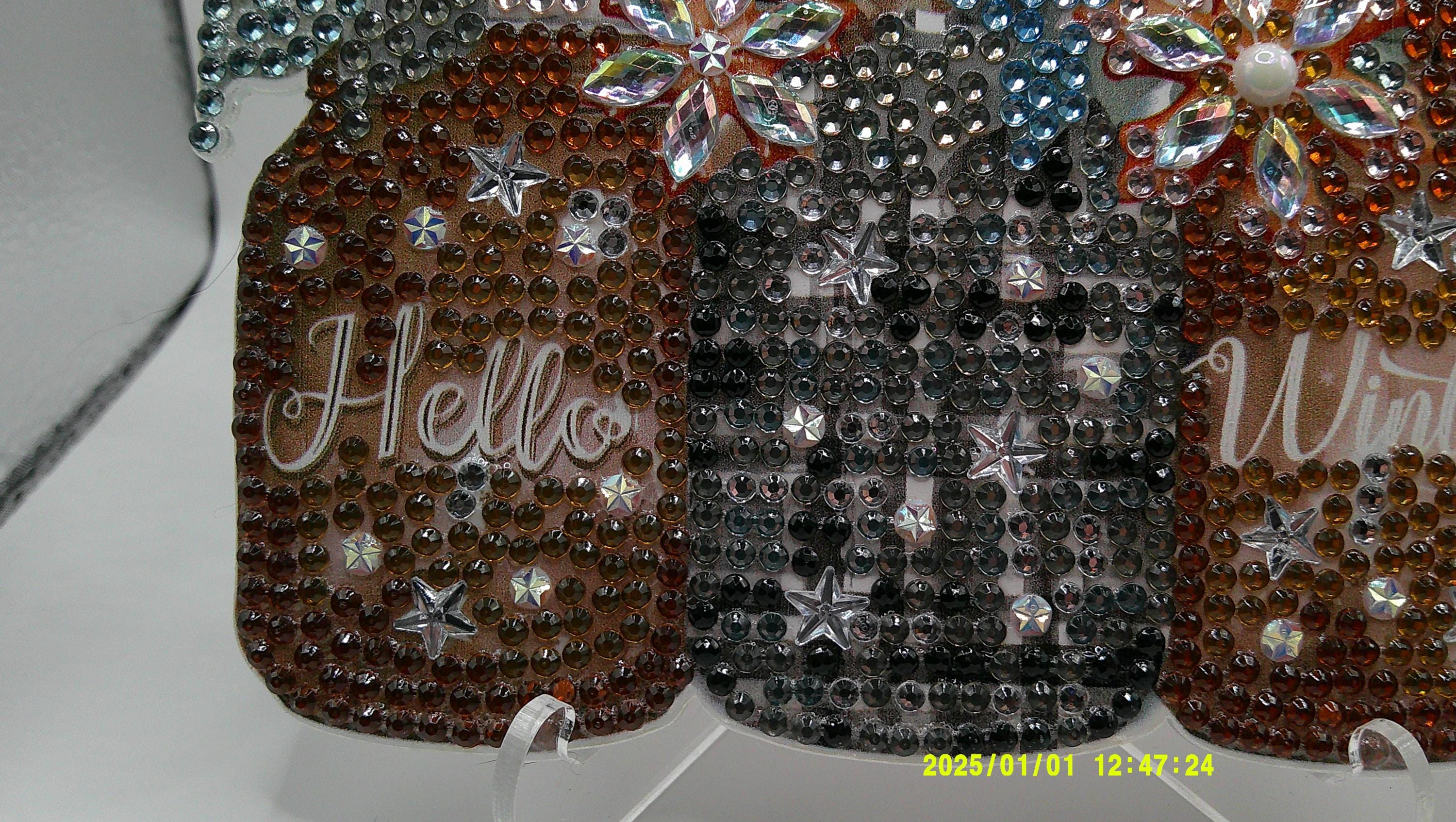 Hello Winter Wildflower Arrangement – Diamond Art Acrylic Decor