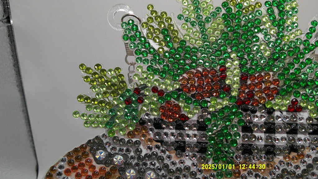 Cozy Winter Mittens Diamond Art Sun Catcher