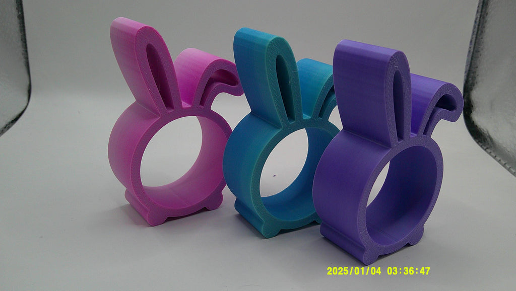 3D Printed Pastel Bunny Candy Cradles – Easter Party Favors
