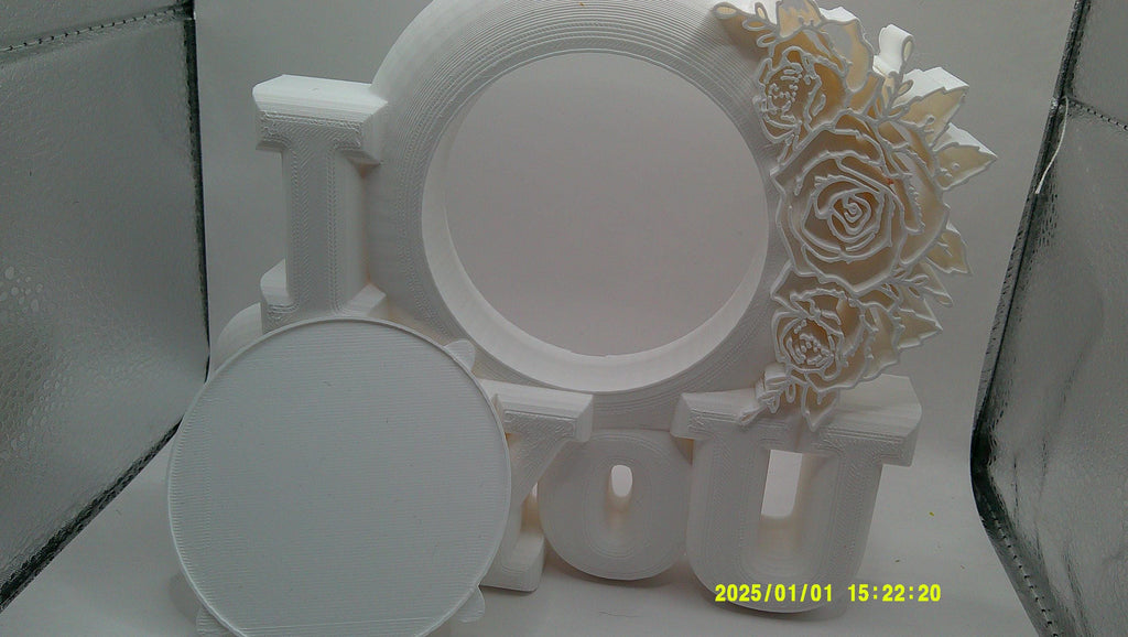 3D Printed I Love You Frame