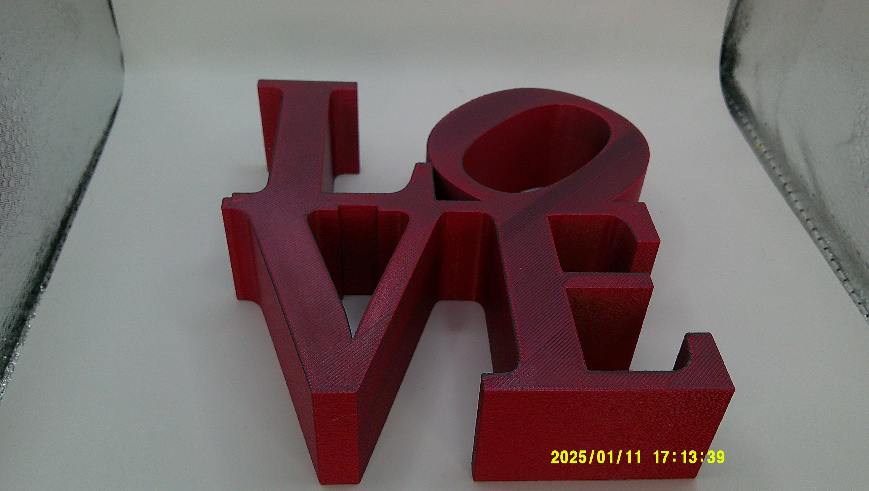 3D Printed LOVE Sign – Modern Decor