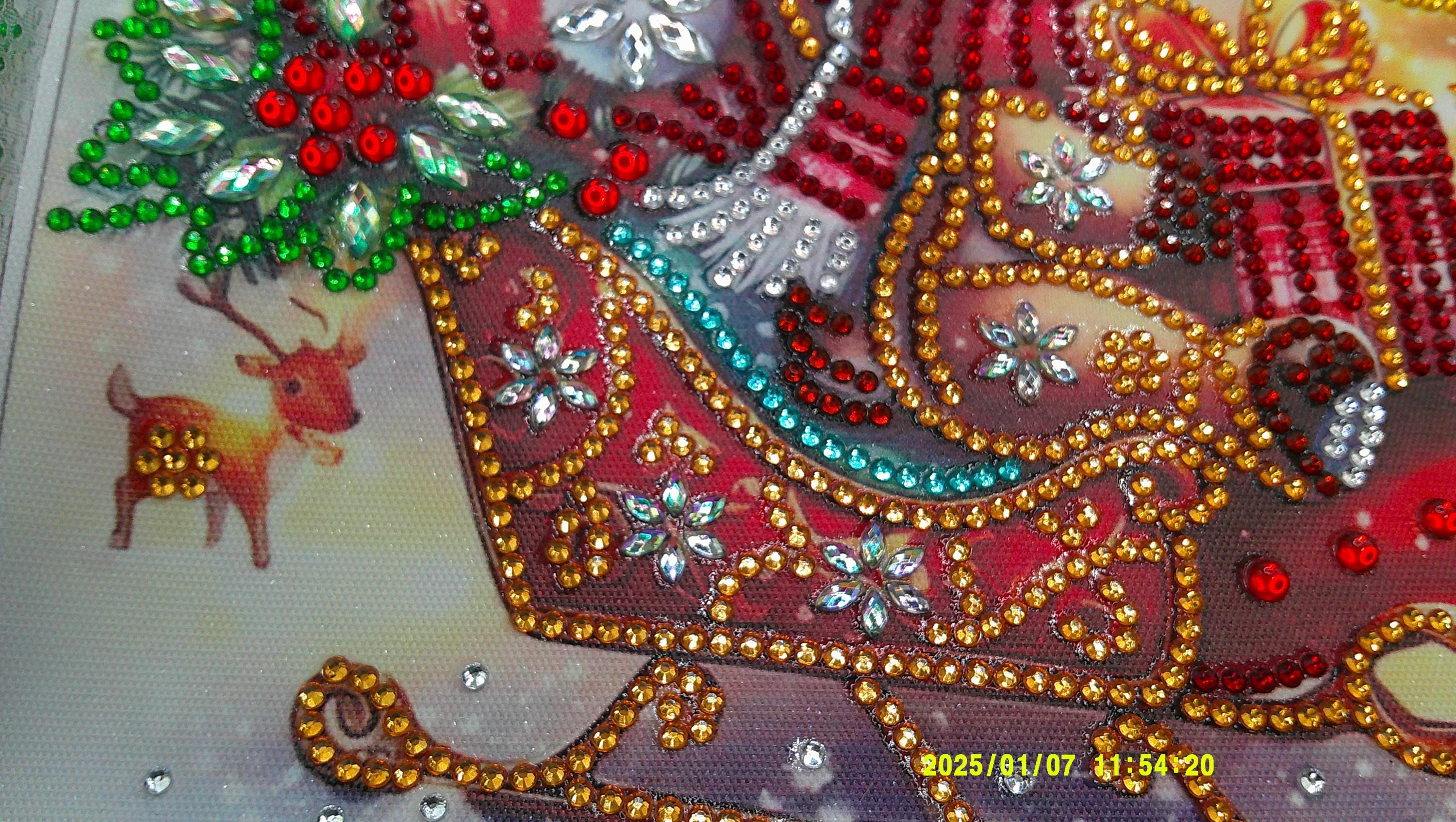 Jolly Reindeer in a Sparkling Sleigh