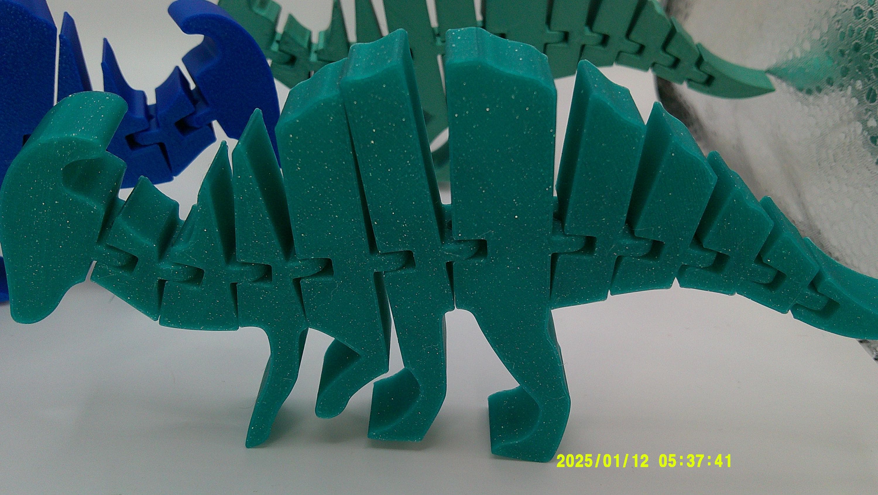 3D Printed Flexi Dinosaur Toy, Articulated Fidget Dino