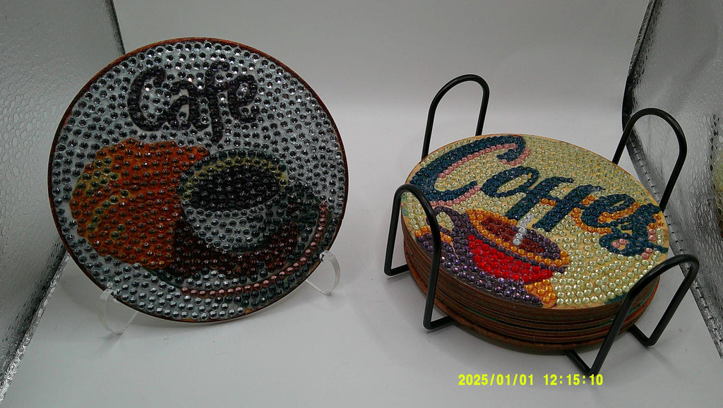 Warm & Cozy Coffee Cup Diamond Art Coasters