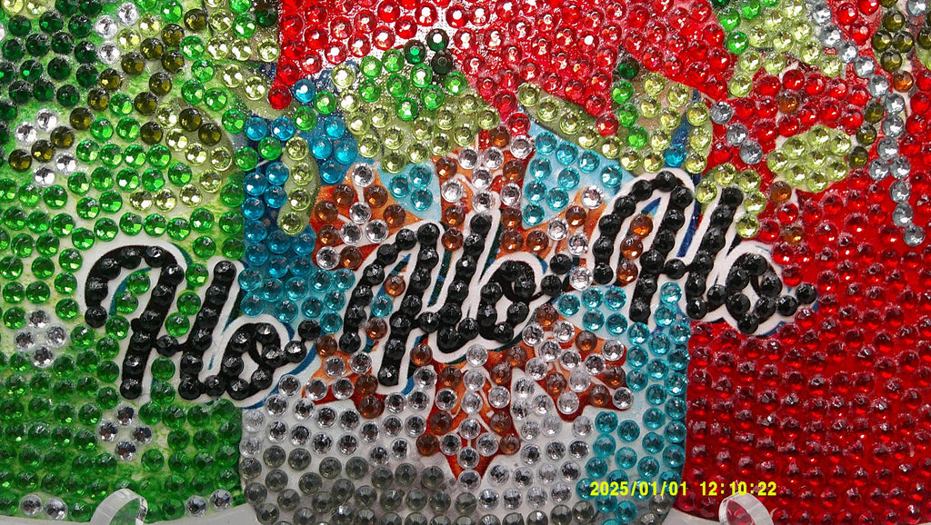 Glittering Holiday Poinsettia & Snowman