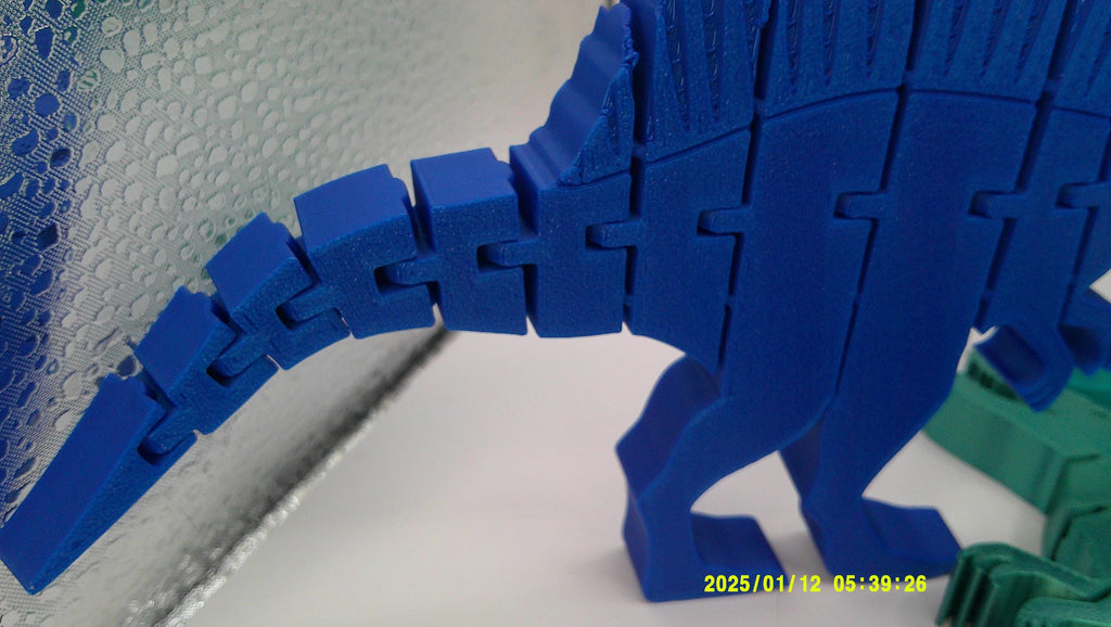Wiggly Spinosaurus Buddy, 3D Printed Flexi Dino
