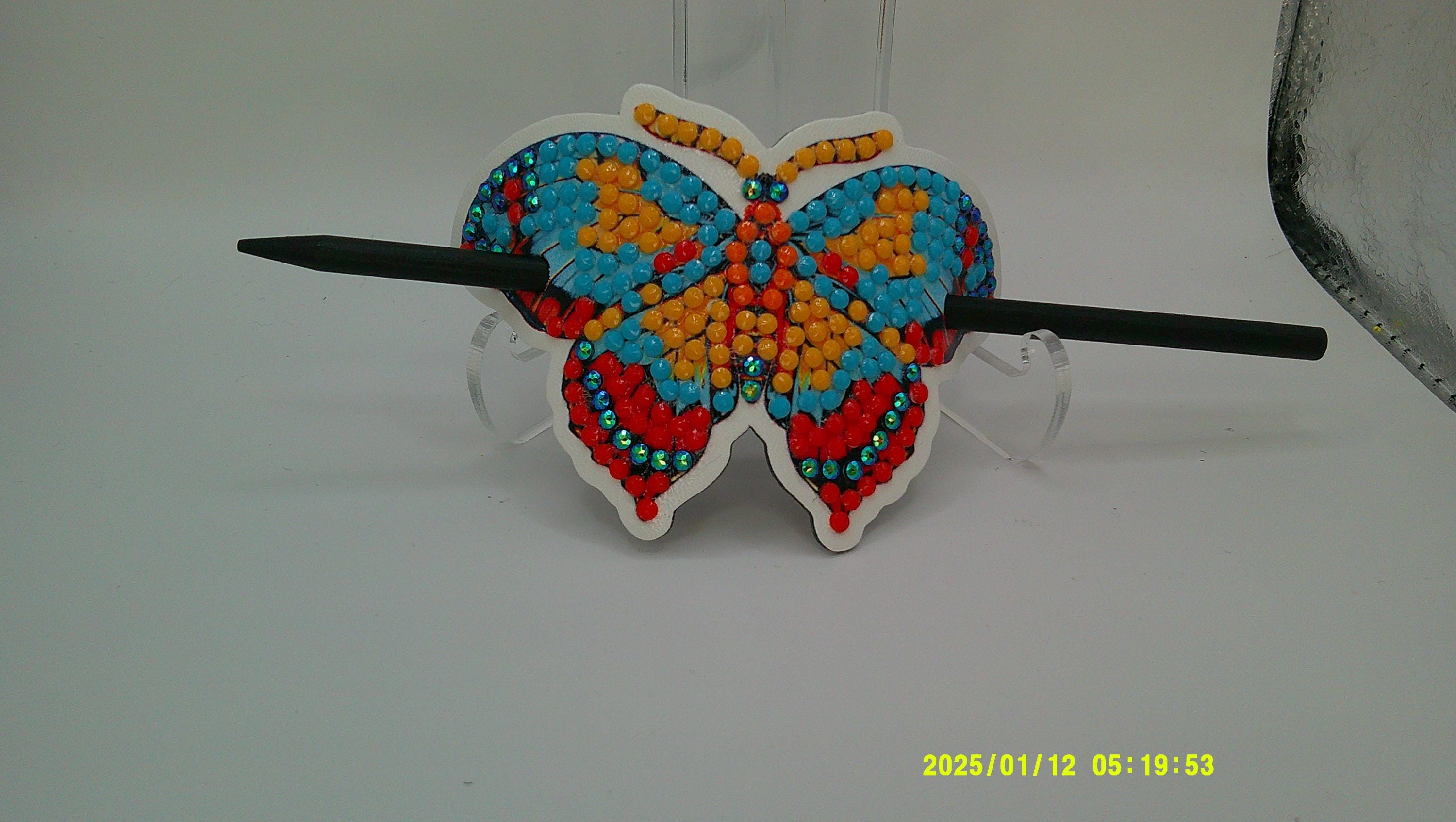 Decorative Rhinestone Butterfly | Artistic Diamond Art Mosaic