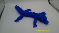Articulated 3D‑Printed Blue Crystal Dragon