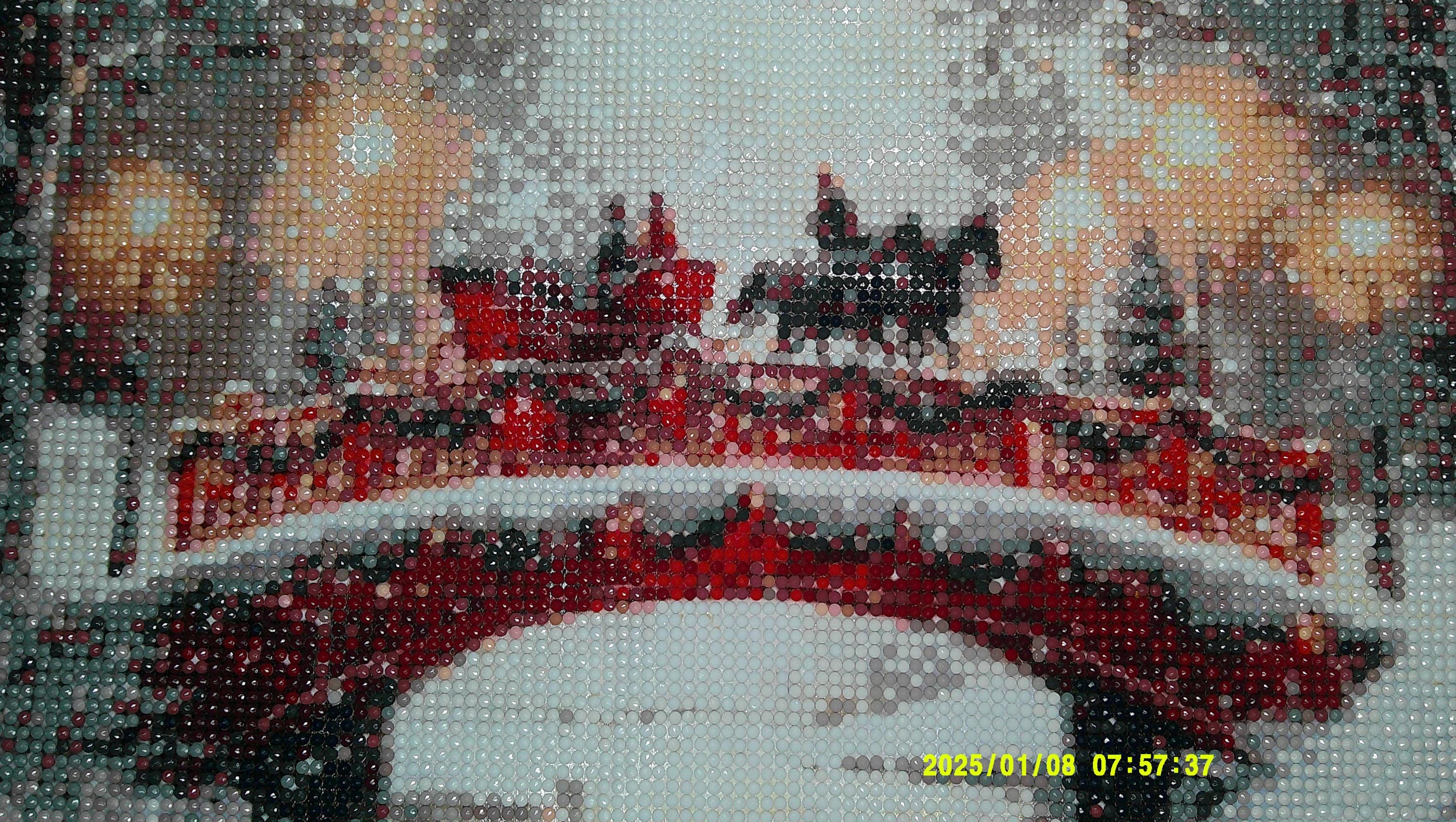 Horse‑Drawn Sleigh on Snowy Bridge | Winter Diamond Art Wall Decor