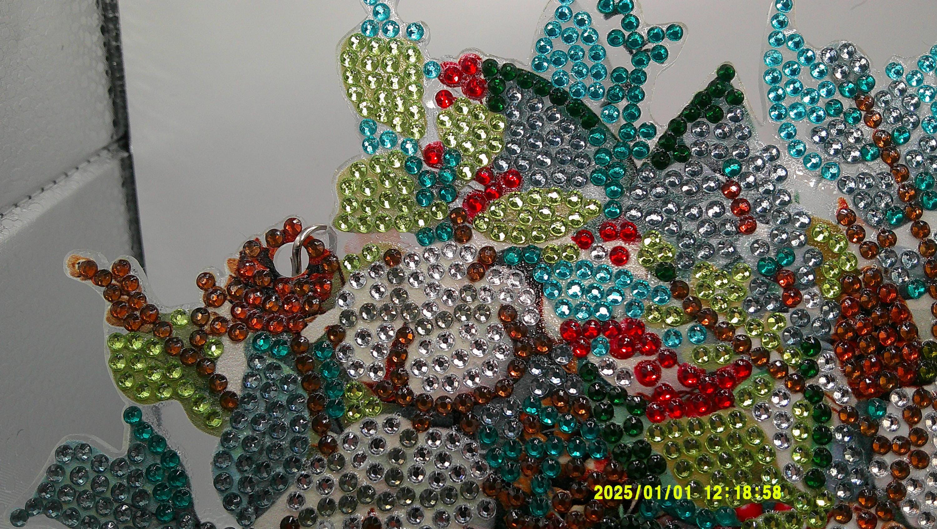 Glittering Winter Blooms Suncatcher
