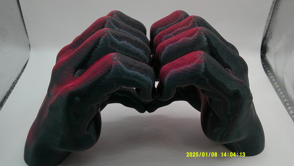 Love in Form – Sculpted Heart Hands 3D Printed