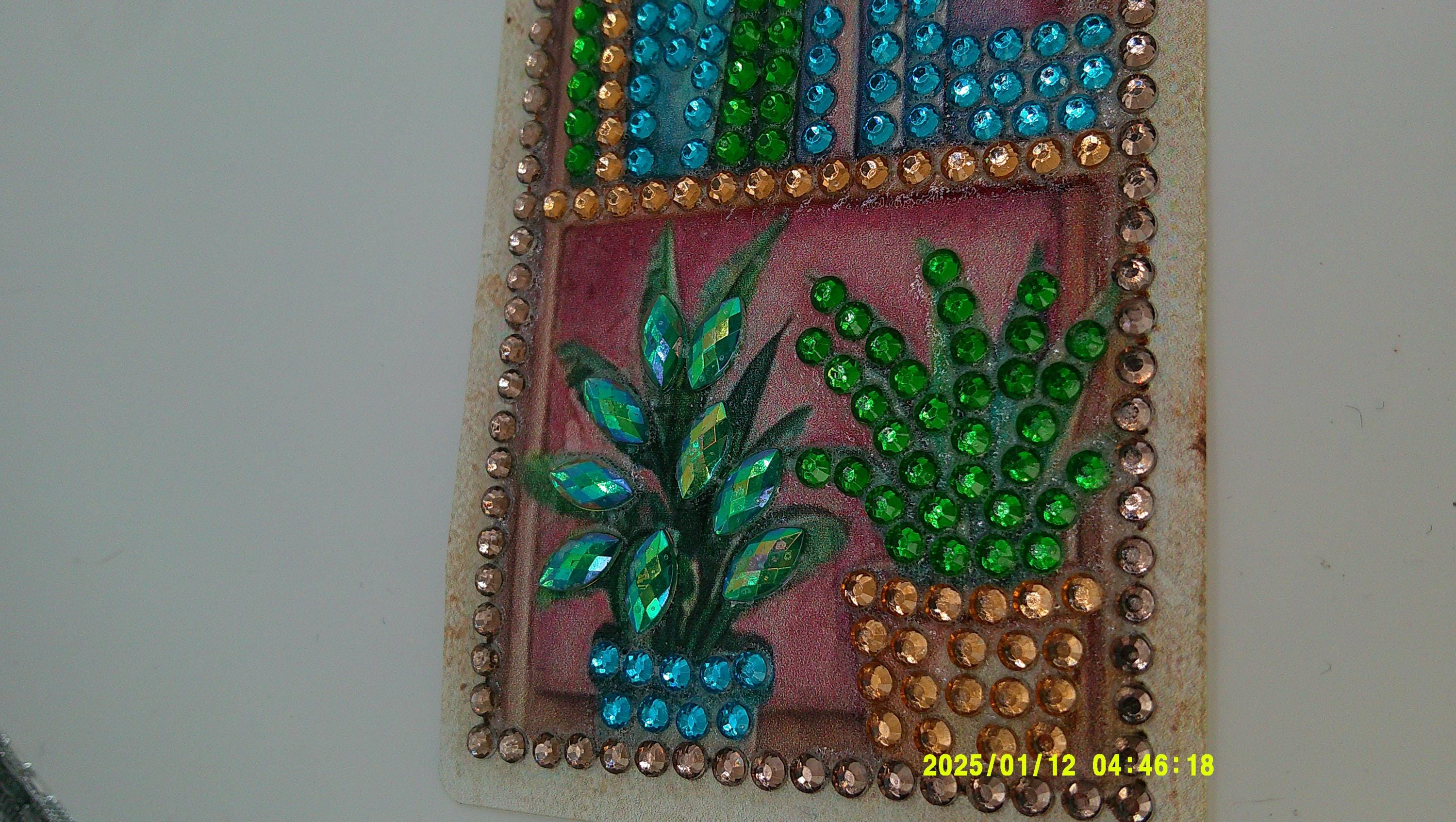 Cozy Window & Plants Diamond Art Bookmark | Rhinestone Bookshelf‑Style Design