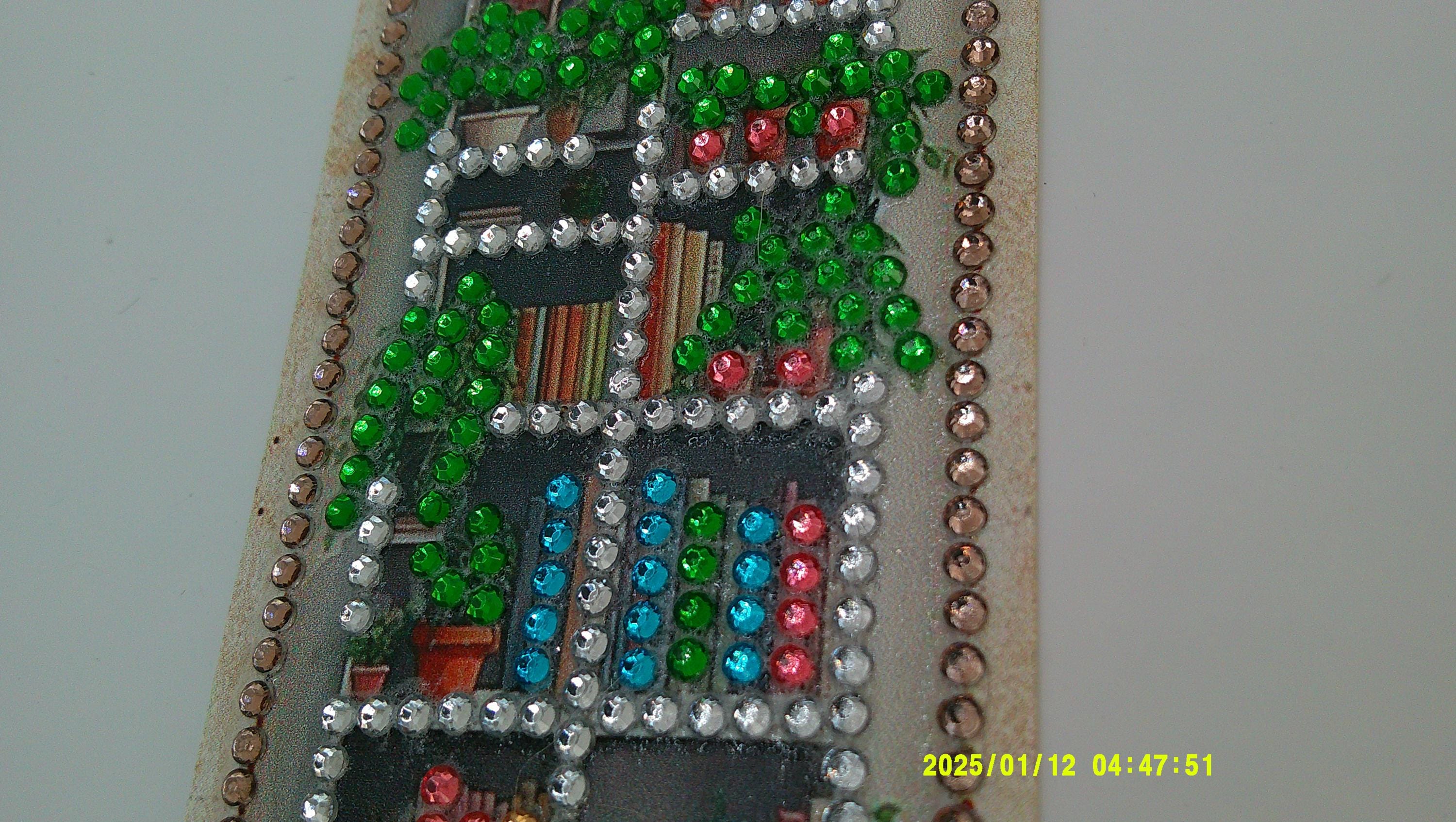 Cozy Window Scenes Diamond Art Bookmark | Rhinestone Mosaic Page Marker