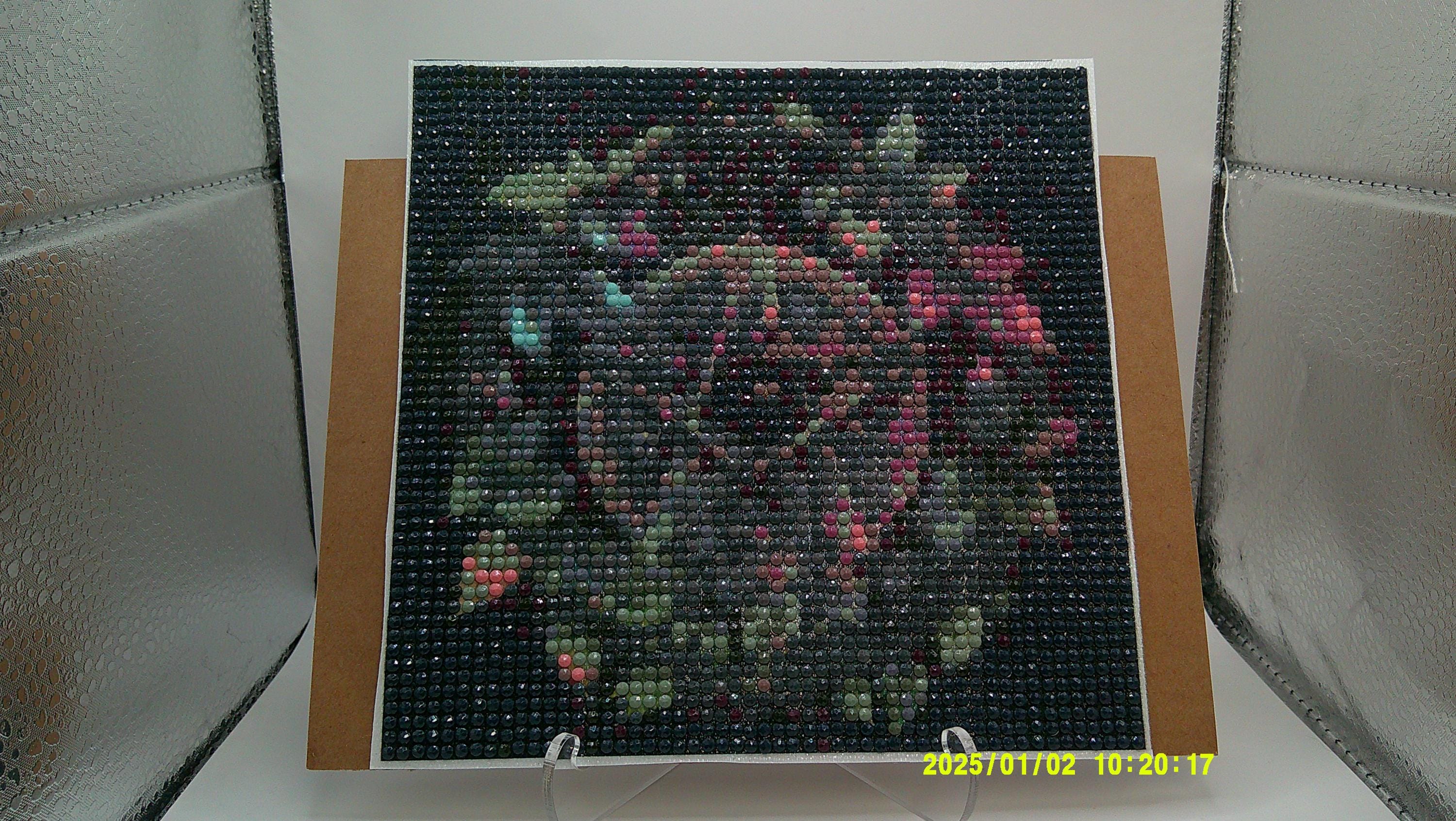 Radiant Rose Mosaic Diamond Art