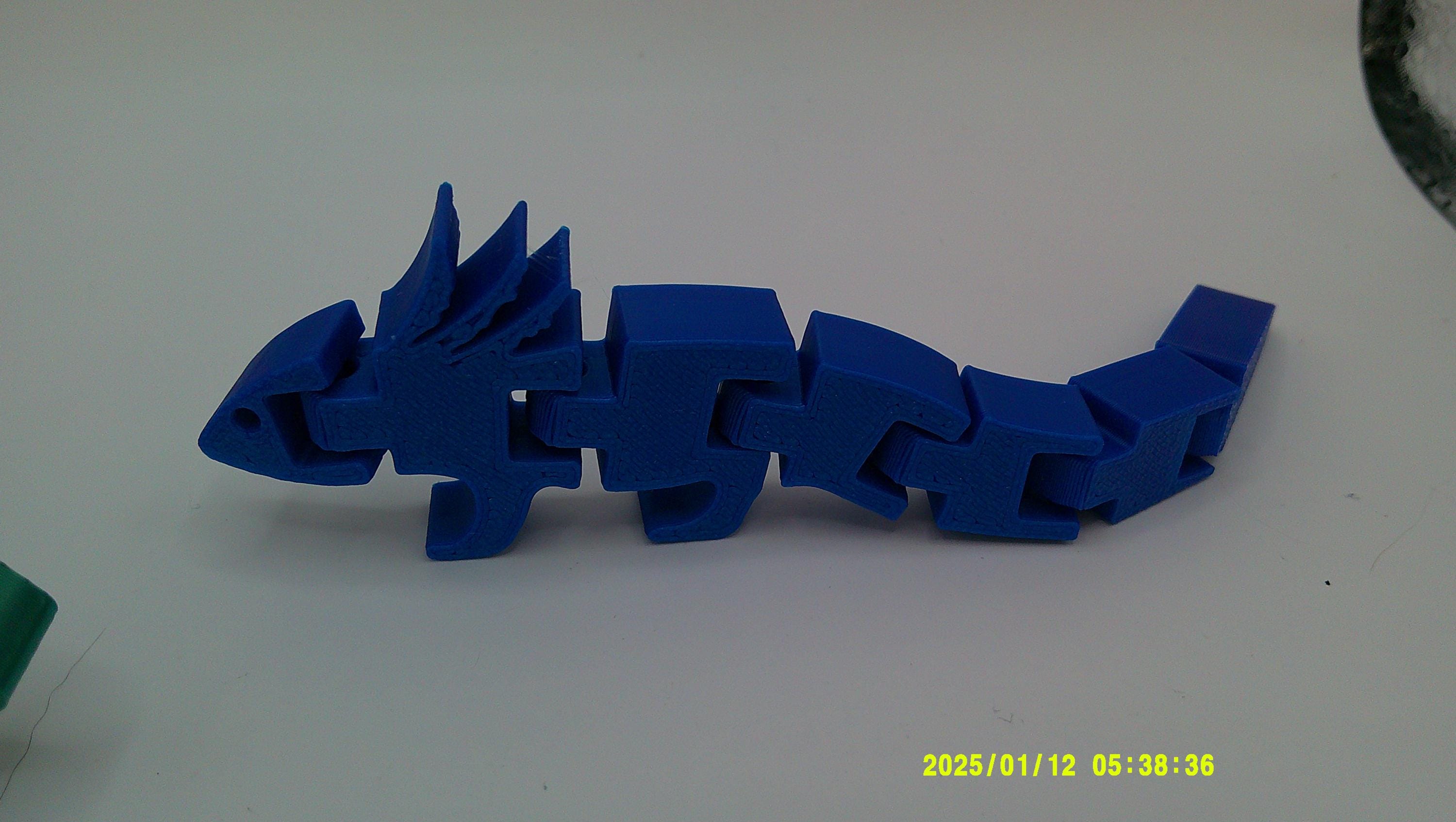 Articulated Flexi Axolotl Toy, 3D Printed Desk Companion, Fidget Toy