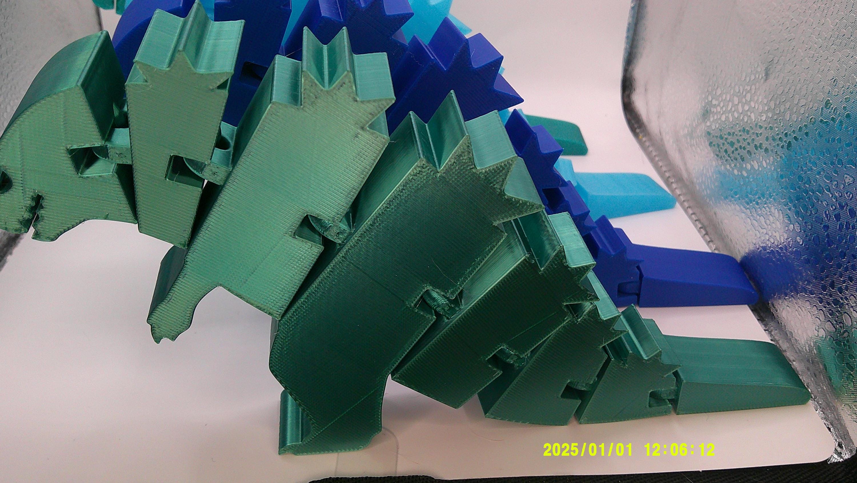 3D Printed Kaiju Flexi Figure, Godzilla‑Inspired Monster Collectible