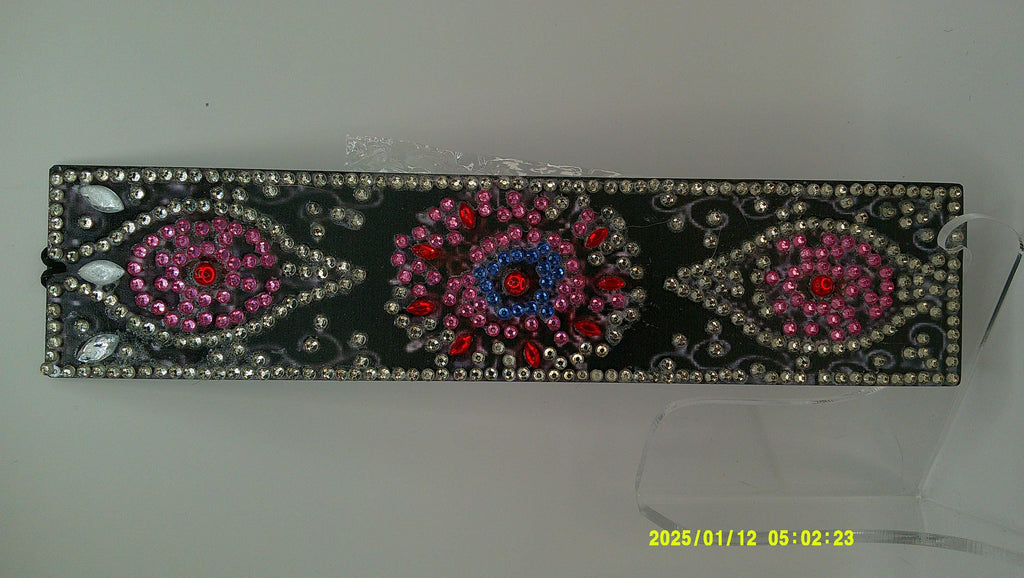 Beaded Floral Mandala Bookmark | Intricate Diamond Art Design