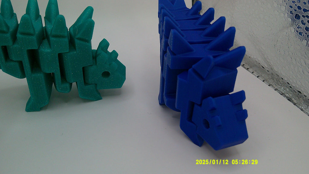 Flexi Stego Riding Buddy, 3D Printed Dinosaur Bike Companion