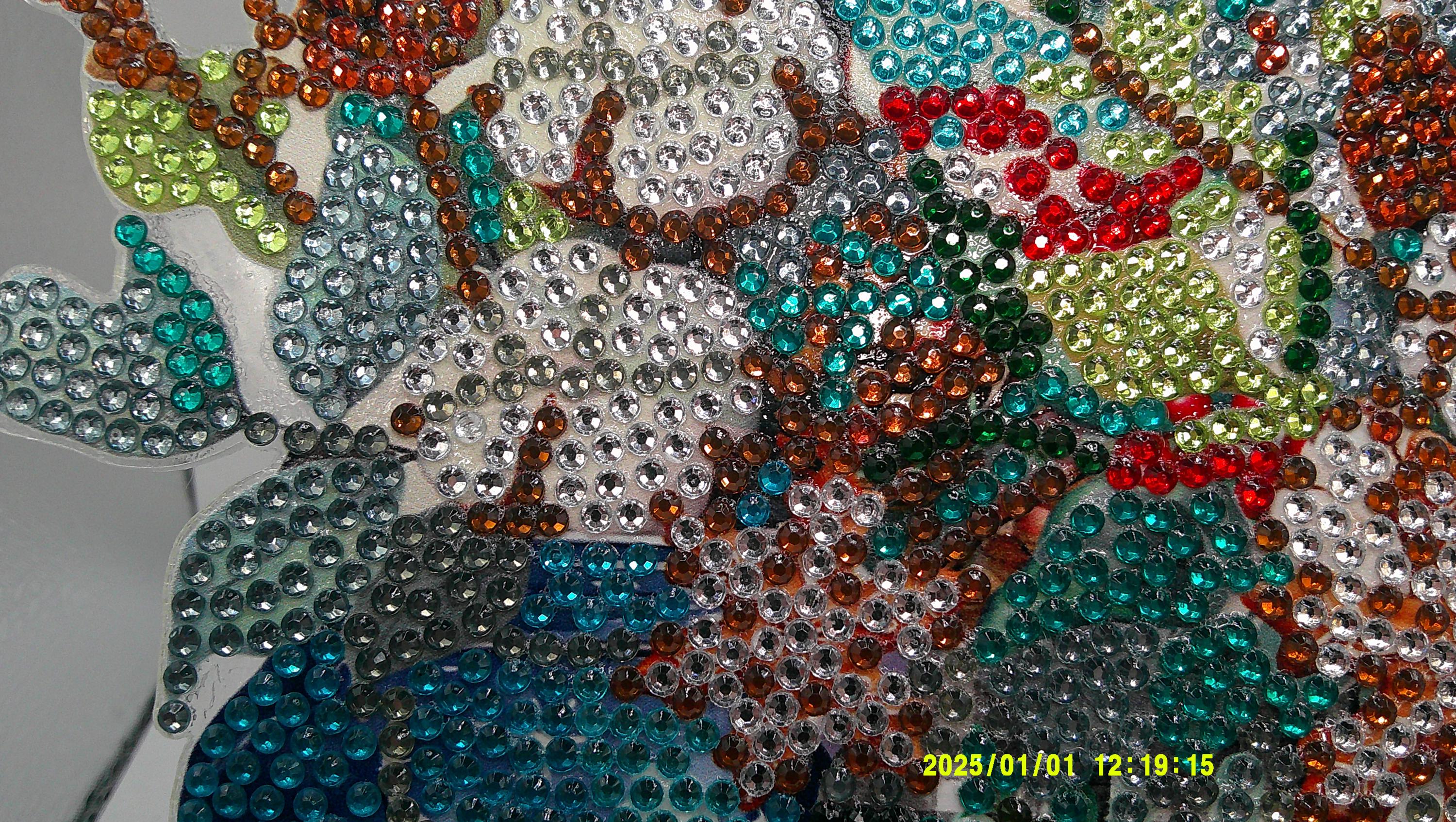 Glittering Winter Blooms Suncatcher