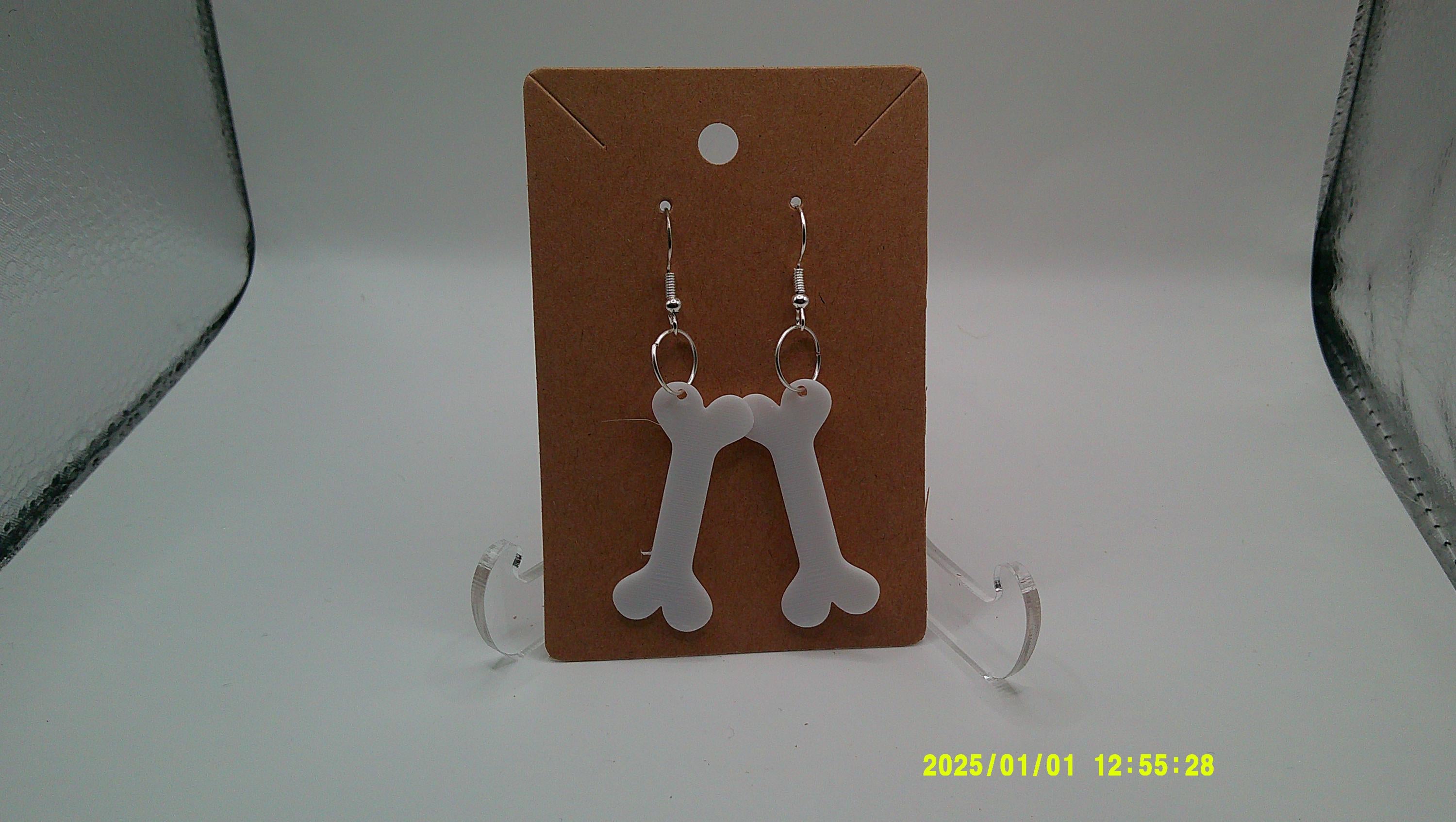 Creepy Bone Earrings – Halloween Drop Style