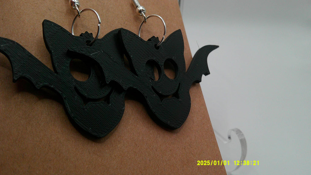 Batty Grin Earrings – Lightweight Halloween Charm