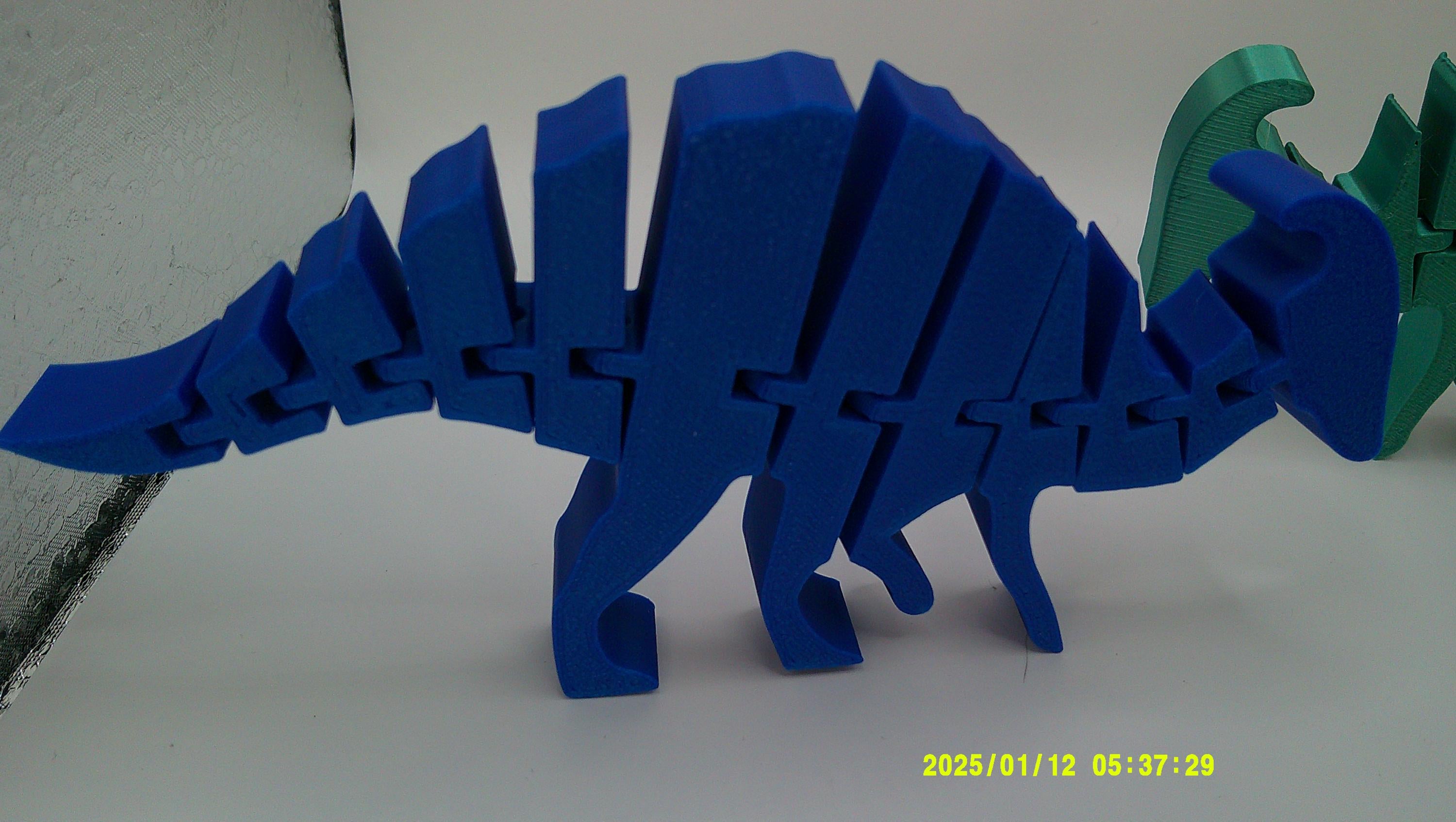 3D Printed Flexi Dinosaur Toy, Articulated Fidget Dino