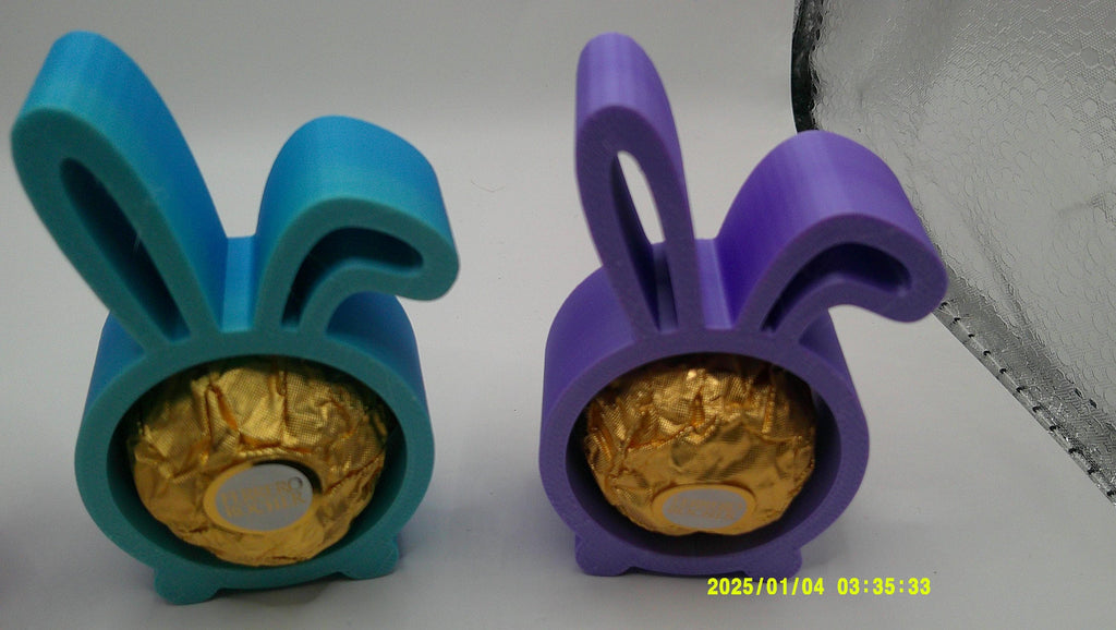 3D Printed Pastel Bunny Candy Cradles – Easter Party Favors