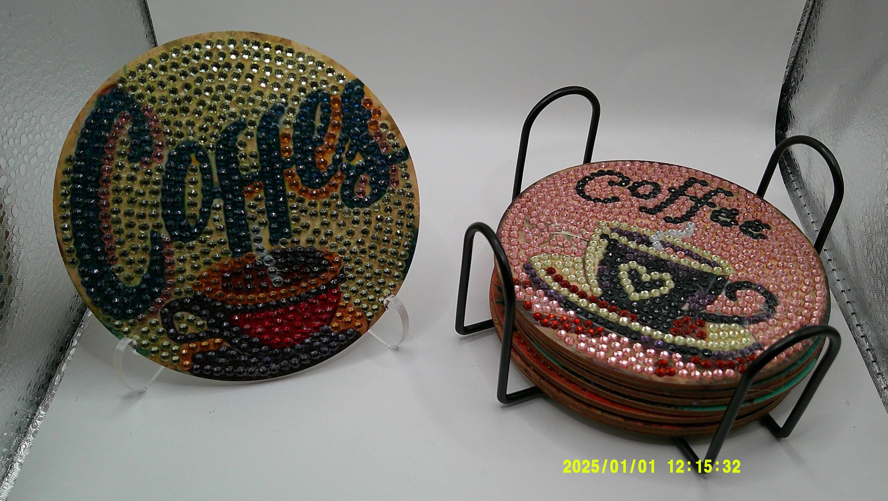 Warm & Cozy Coffee Cup Diamond Art Coasters