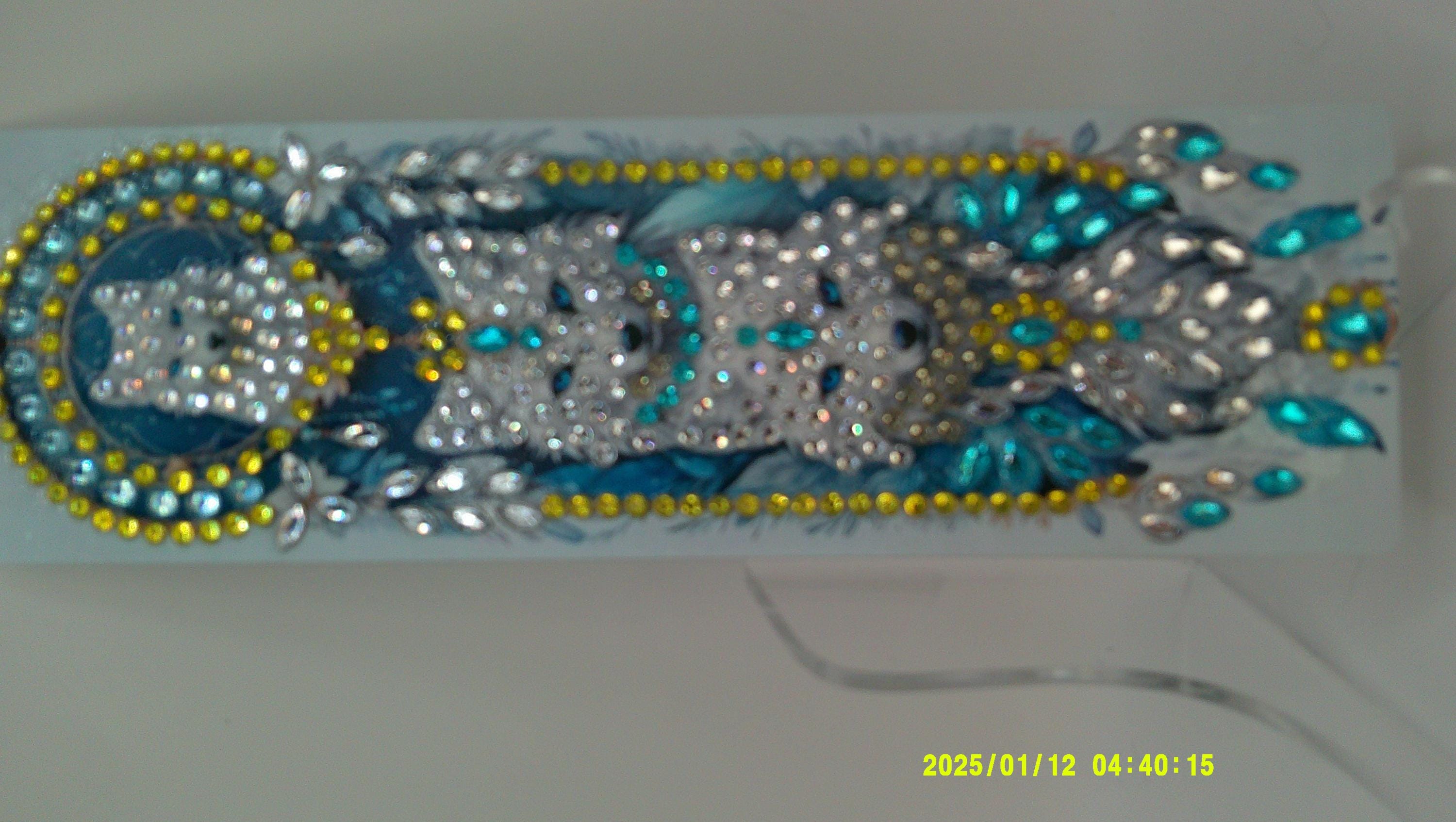 Mystic Wolf Trio Bookmark | Sparkling Diamond Art Dreamcatcher