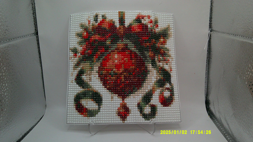 Festive Ribboned Ornament Diamond Art Painting