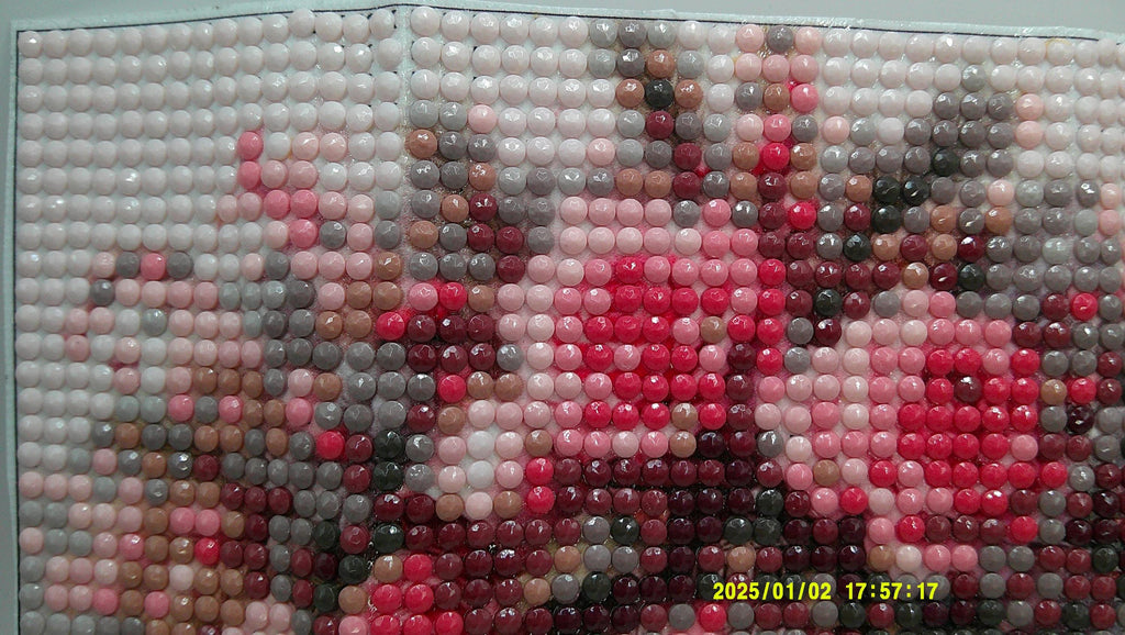 Crimson Bloom Ornament Diamond Art Painting