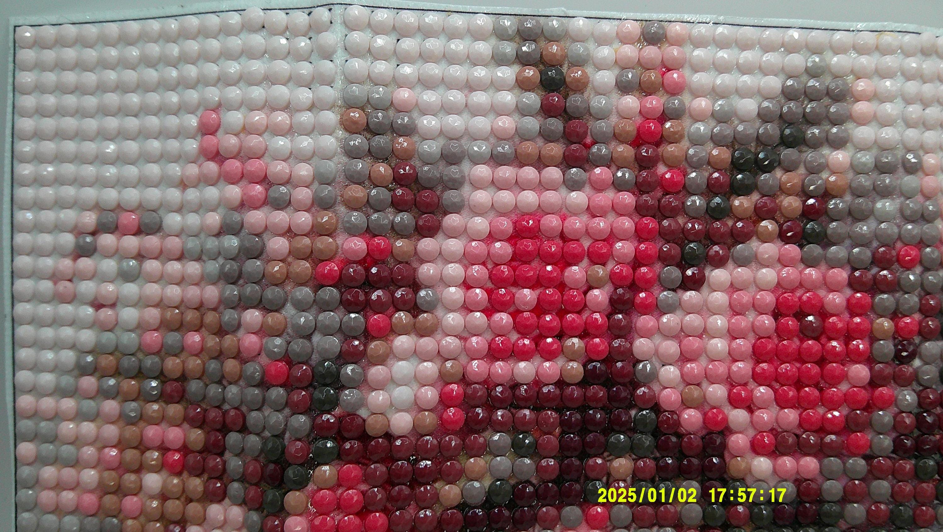 Crimson Bloom Ornament Diamond Art Painting