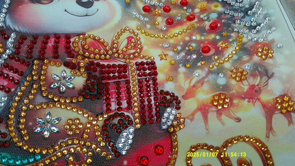 Jolly Reindeer in a Sparkling Sleigh