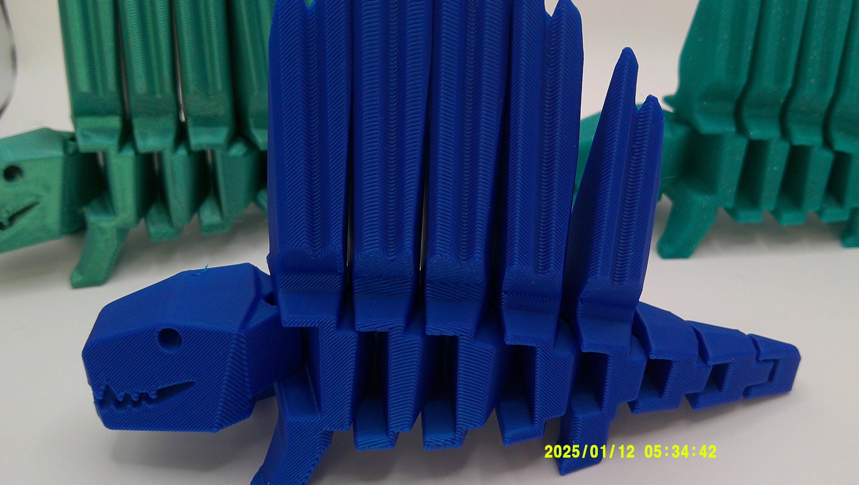 3D Printed Flexi Dimetrodon Dinosaur Toy