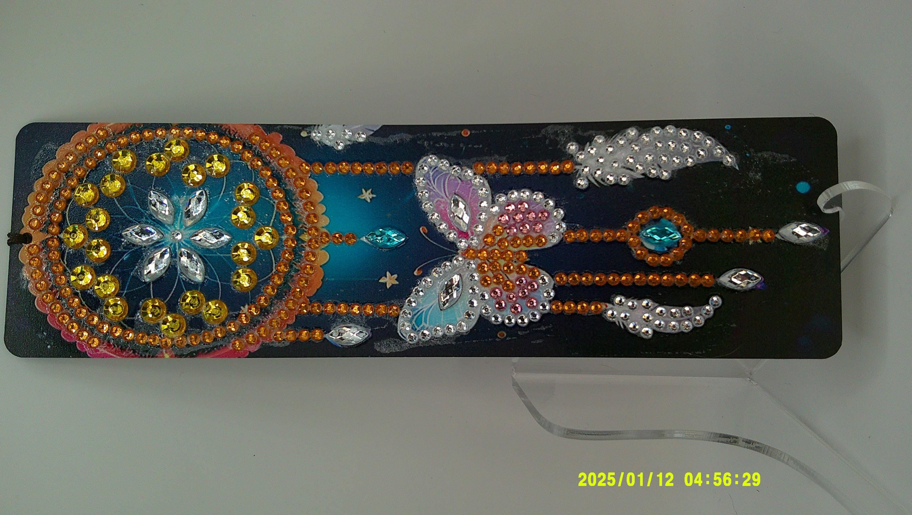 Dreamcatcher Diamond Art Bookmark | Sparkling Rhinestone Feathers & Butterflies