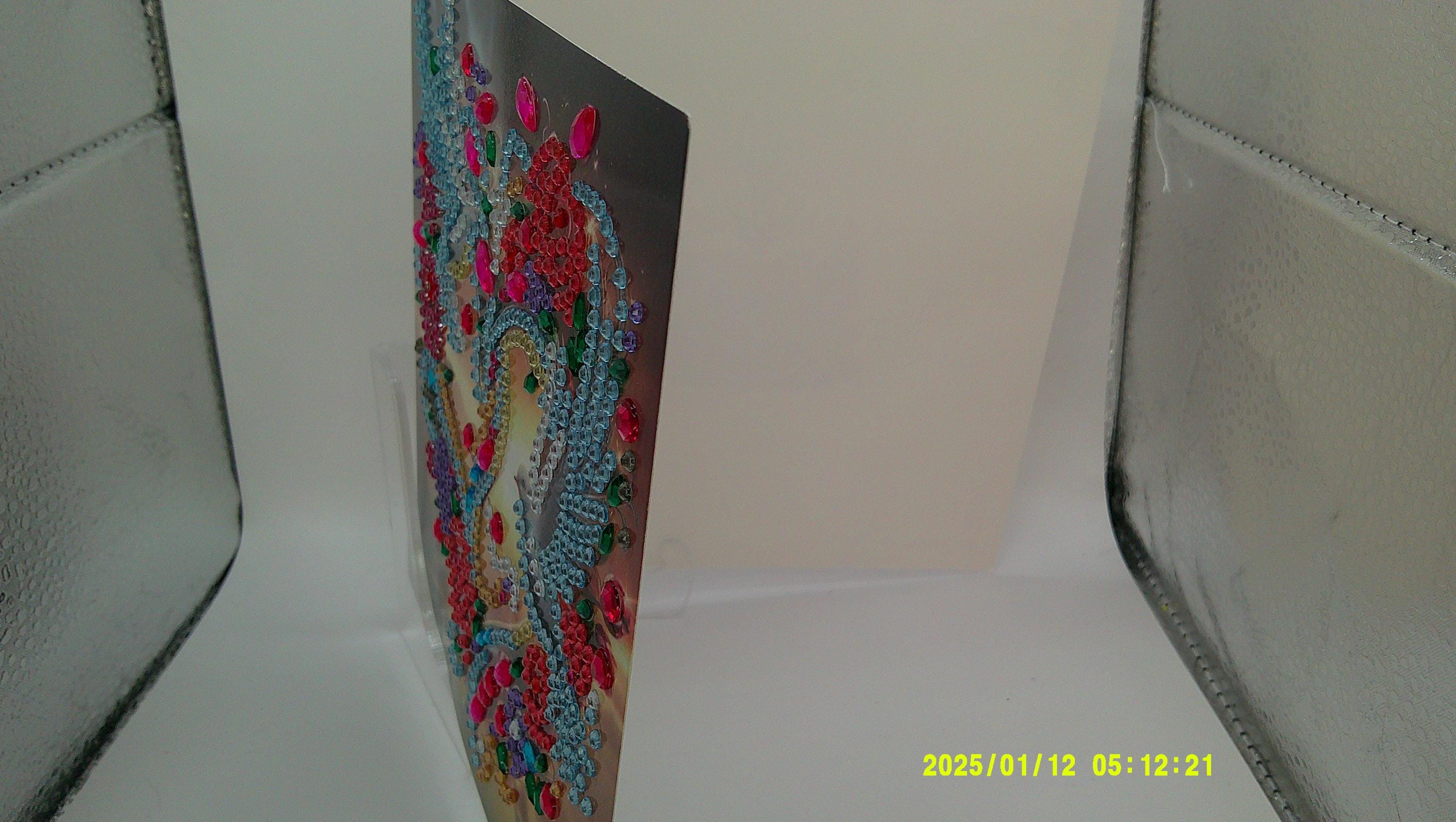 Love Doves Diamond Art Plaque | Heart & Floral Gem Artwork